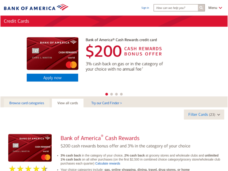 credit card dispute bank of america
